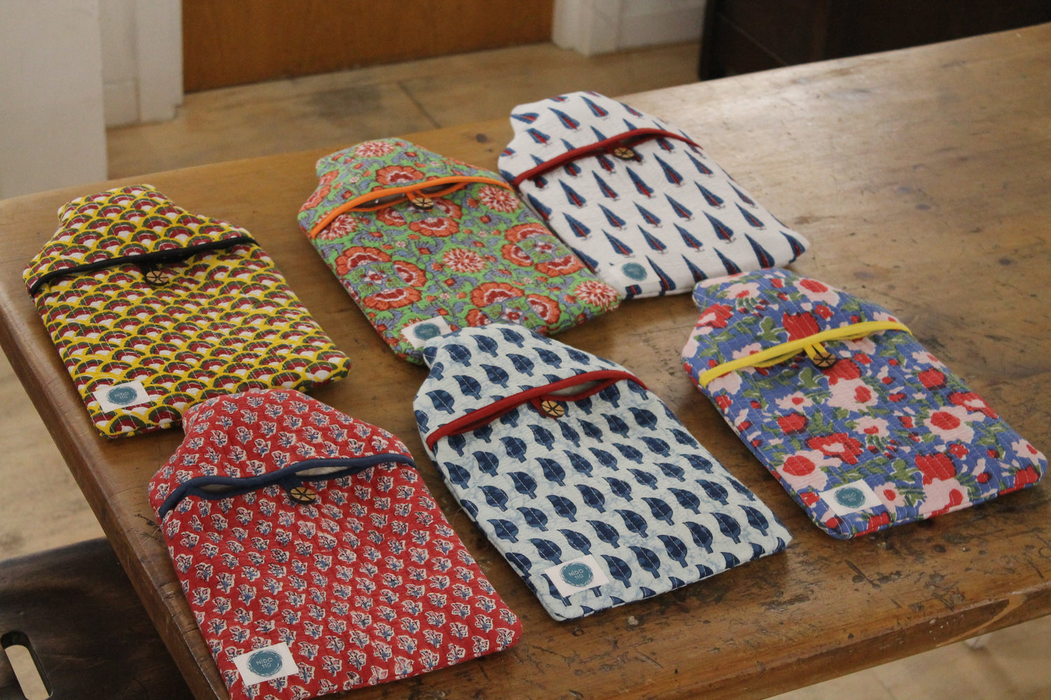 Hand crafted Hot water bottle covers with bottle